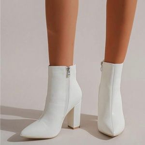 White booties
